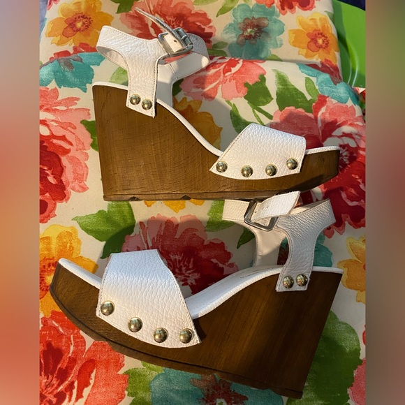 White Wedge Heels - Picture 5 of 5